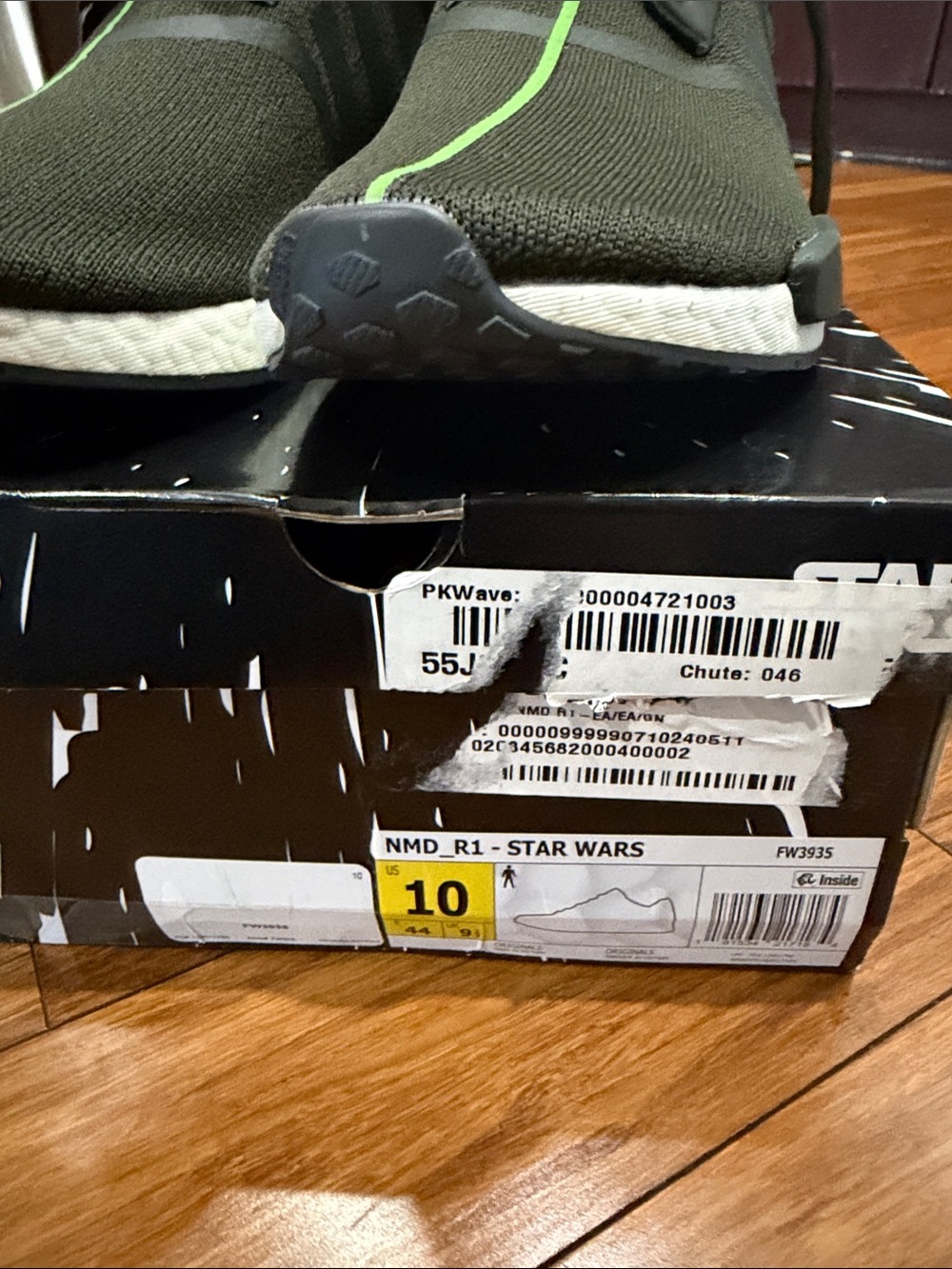 NWT Adidas Star Wars NMD Yoda Size 10 - Picture 3 of 7